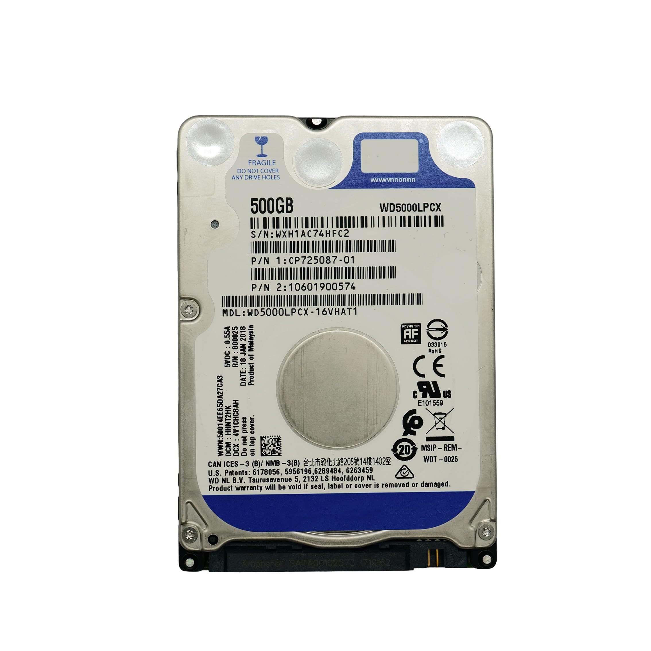 Amazon | 【整備済み品】 R057-500GB 2.5 インチ SATA HDD 1点WD